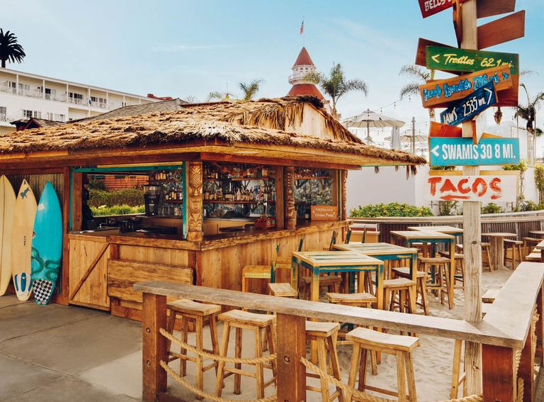 Enjoy bites at the beach and taco shack.