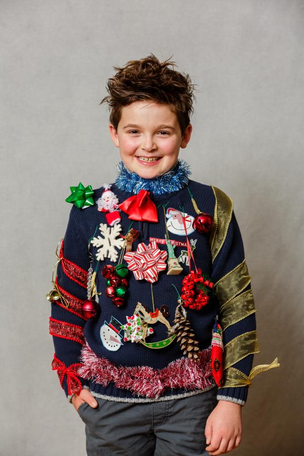 Ugly Christmas sweater contest you say? I crocheted the entire
