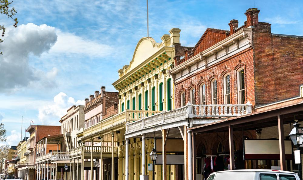 Southern Pacific train in Old Sacramento, a 28-acre National