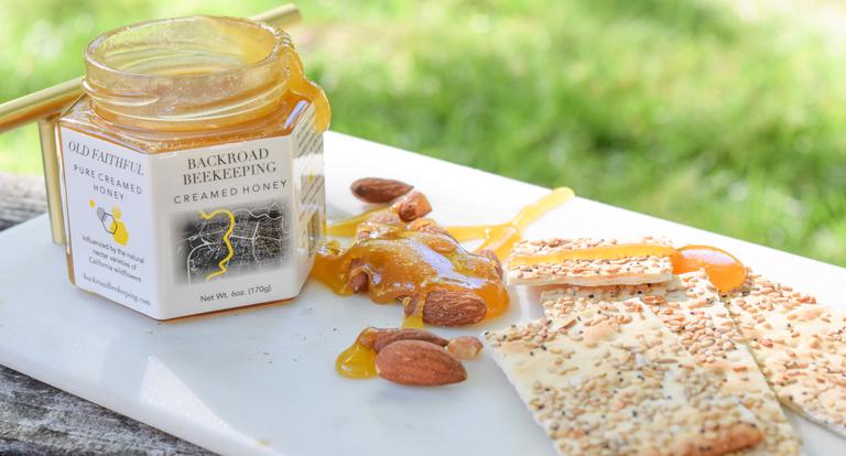 BACKROAD BEEKEEPING-Shop Raw Honey | Almond Infused Wildflower Honey