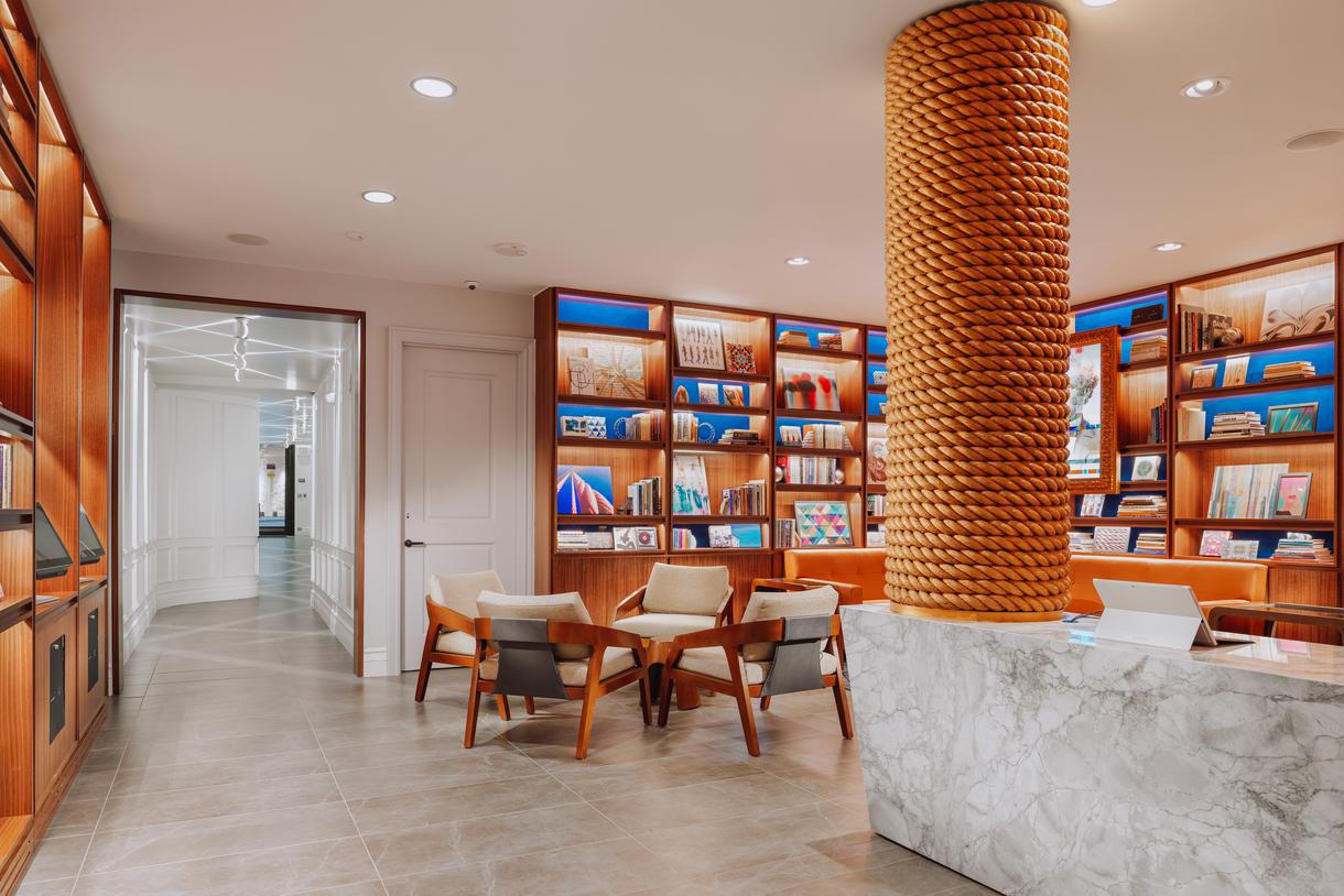 Settle in with a good book from the hotel's Hallidie Library.