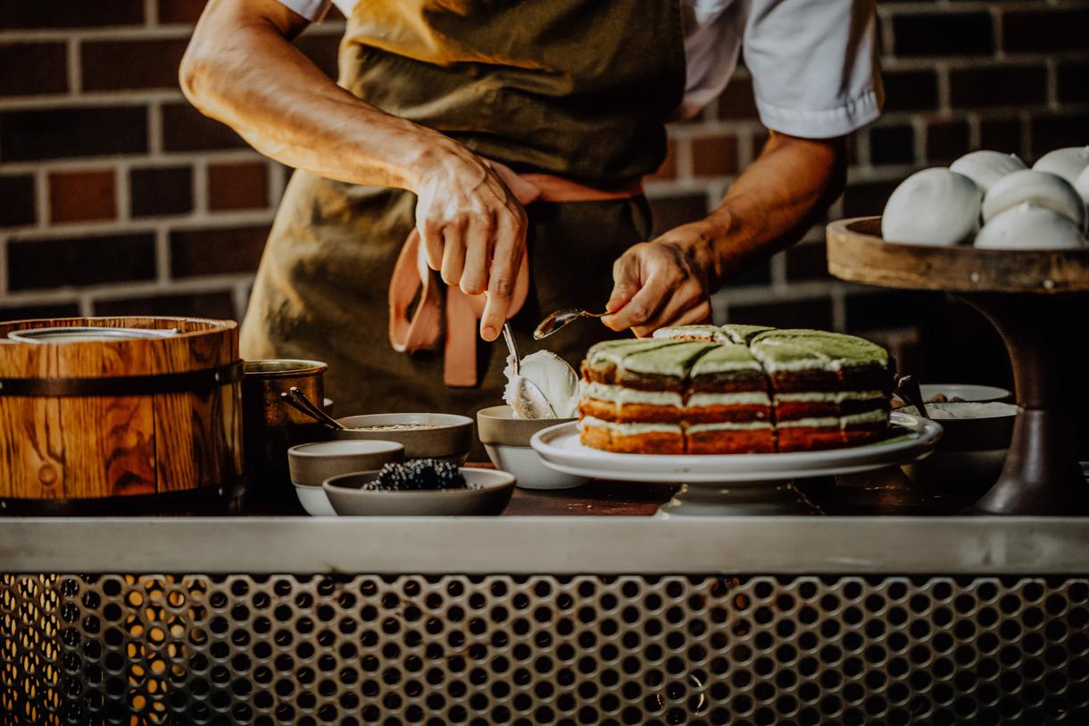 The decadent desserts are also made in-house and showcase local ingredients.