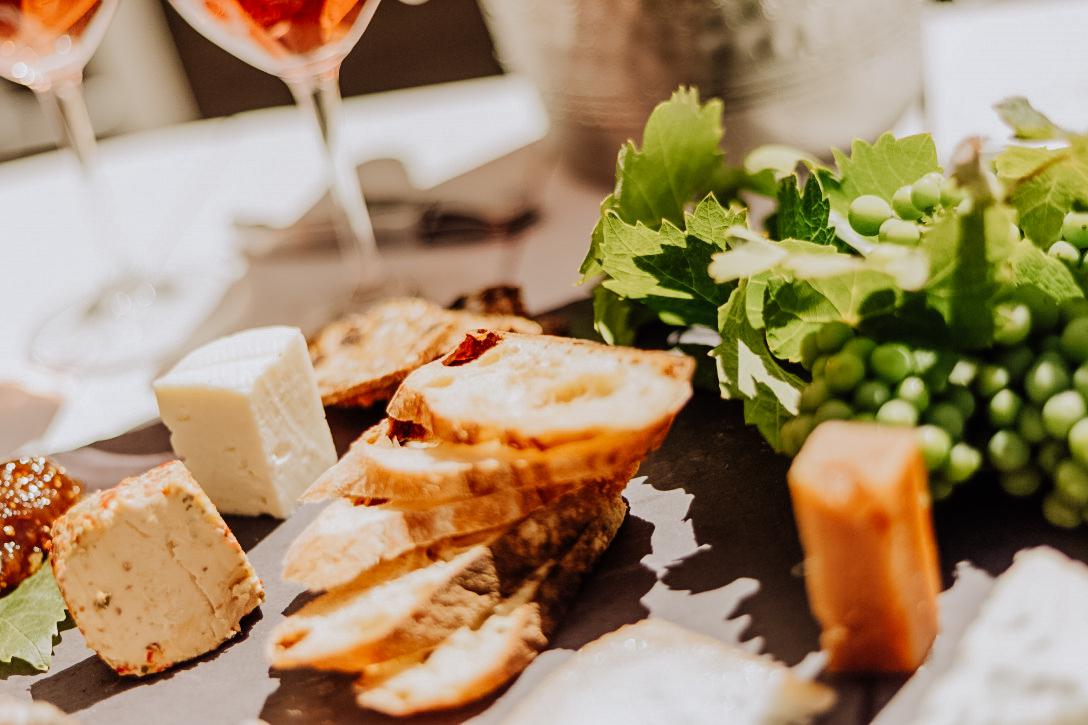 For dessert, try a selection of artisanal cheeses.