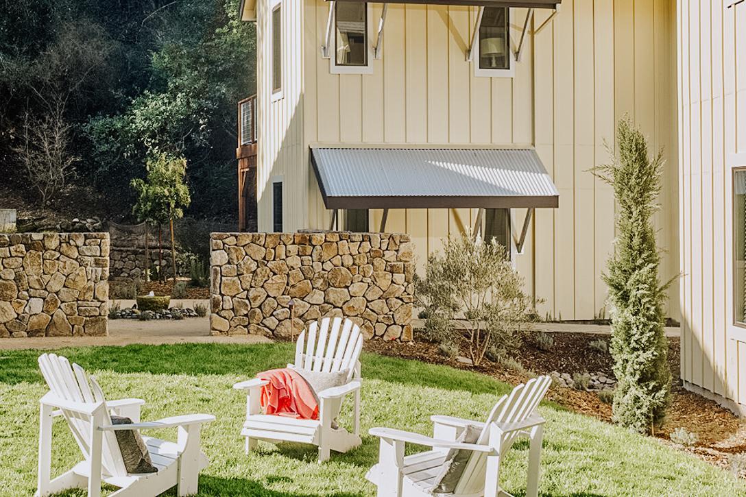 Sit back in an Adirondack chair with a good book.