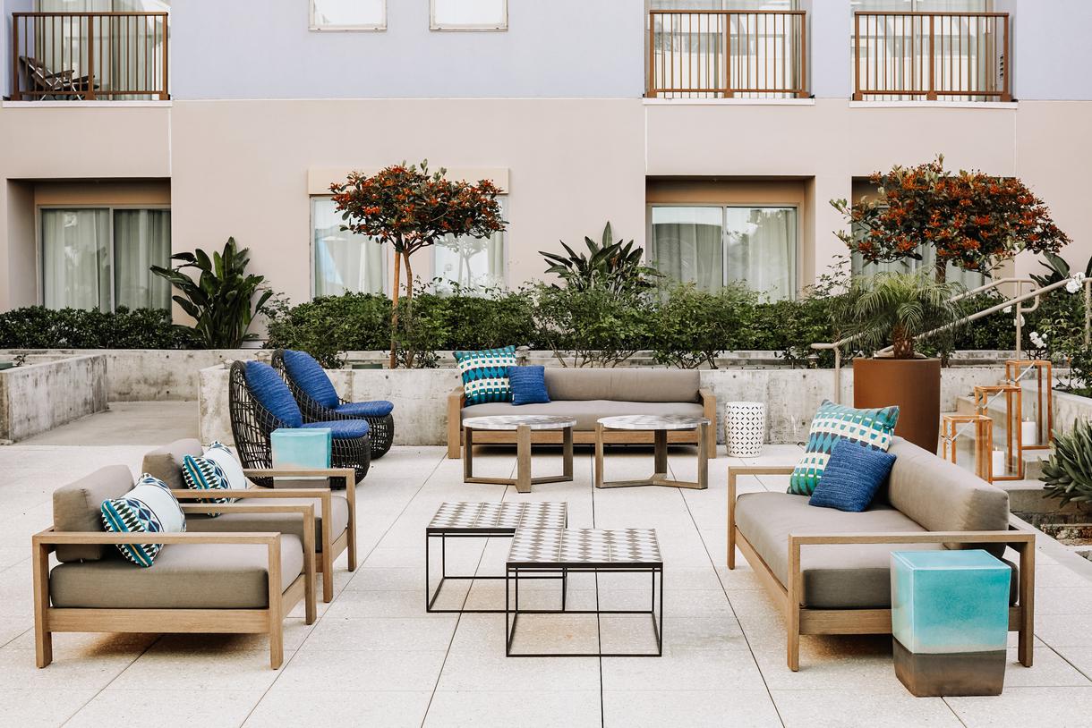 Soak up the Southern California sun out on the patio.