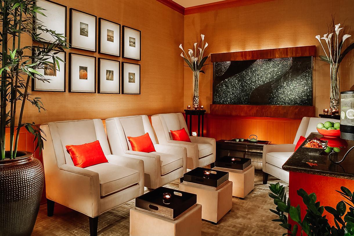 Relaxation begins in the waiting room.