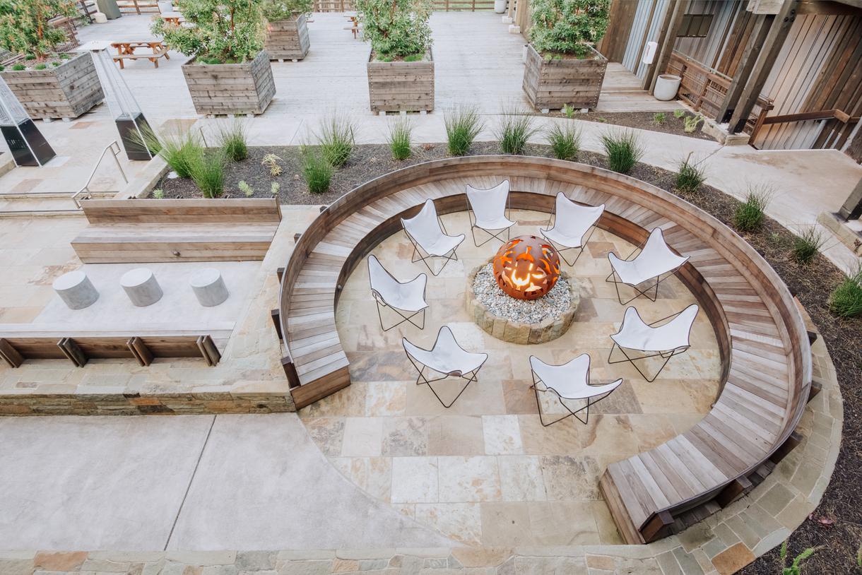 Relax in the outdoor living room.