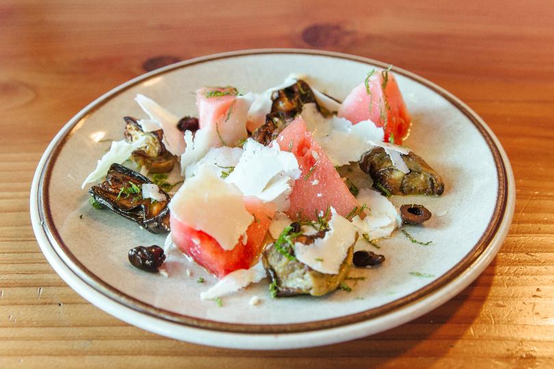 Roasted Eggplant and Watermelon Salad